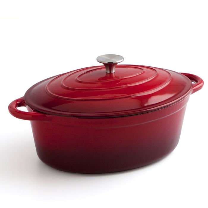 Casserole avec Couvercle Bidasoa Fierro Rouge 4,3 L 30 x 23 cm (2 Unités) 1