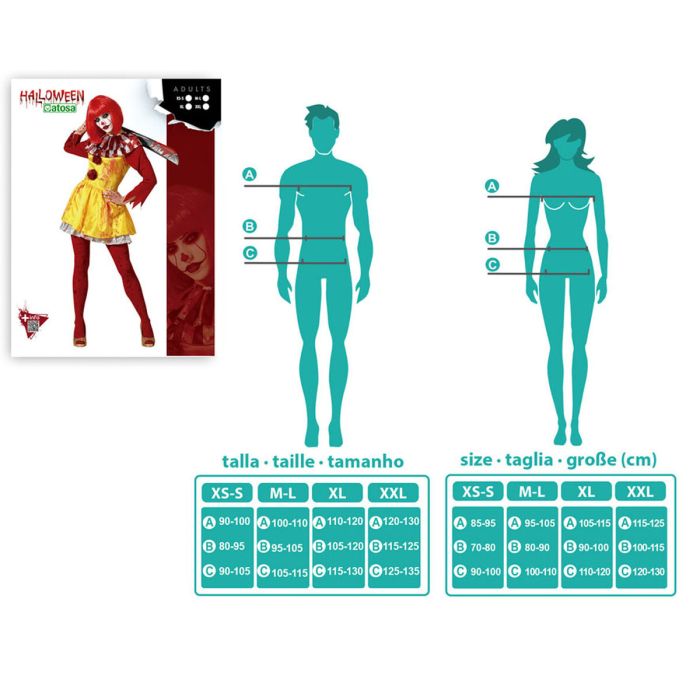 Déguisement pour Adultes Clown Sanglant Femme 2