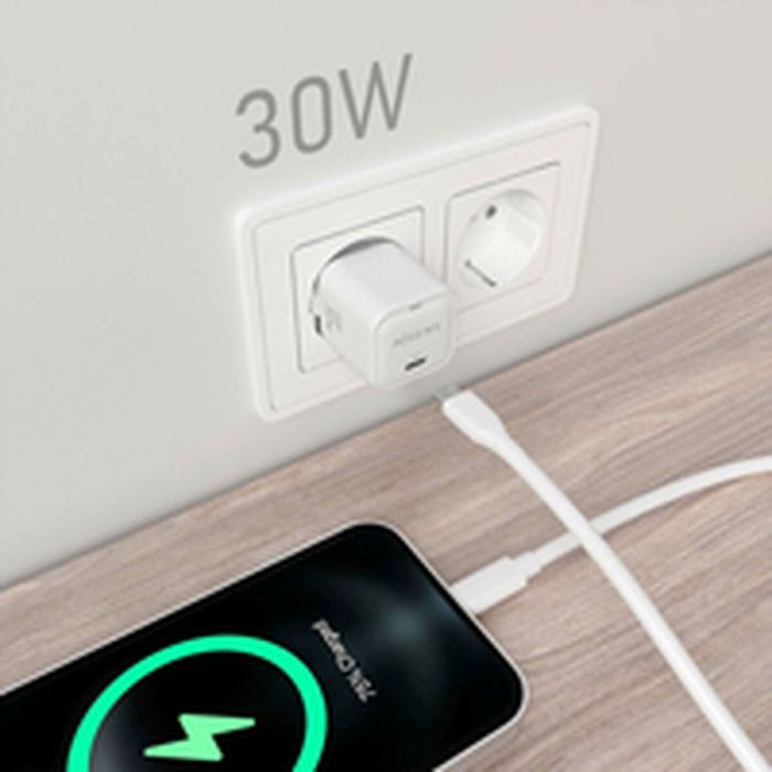 Chargeur mural Aisens ASCH-30W1P018-W Blanc 30 W (1 Unité) 1 Chargeur mural Aisens ASCH-30W1P018-W Blanc 30 W (1 Unité) 1