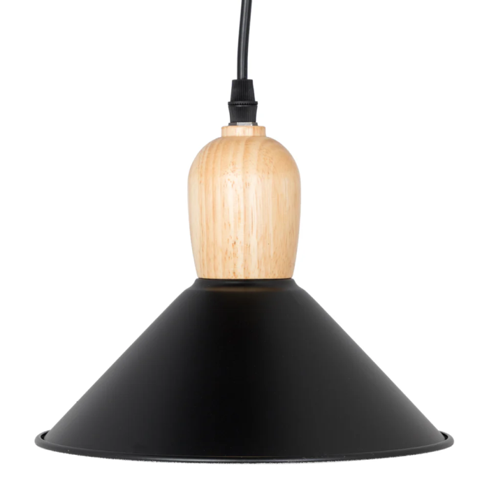 Lampe Suspendue Métal et Bois "Laura" SKD-P134-B 5 Lampe Suspendue Métal et Bois "Laura" SKD-P134-B 5