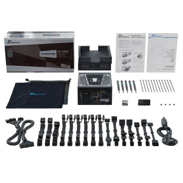 Bloc d’Alimentation SeaSonic PRIME-TX-1300-ATX30 ATX 1300 W 125 W RoHS 80 PLUS Platinum 3 Bloc d’Alimentation SeaSonic PRIME-TX-1300-ATX30 ATX 1300 W 125 W RoHS 80 PLUS Platinum 3