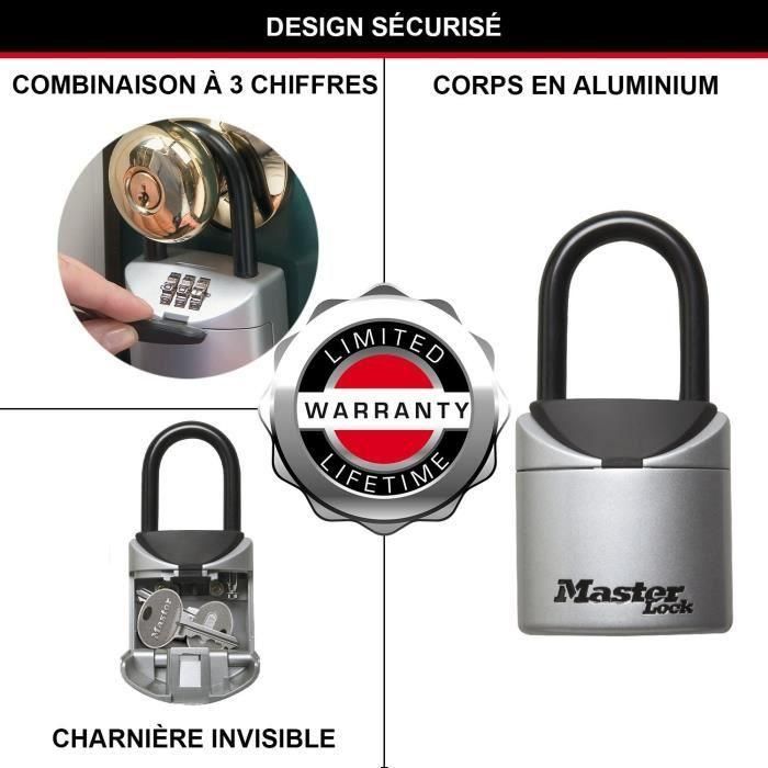 Boîte a Clé sécurisée Format XS avec Anse - MASTER LOCK 5406EURD 2