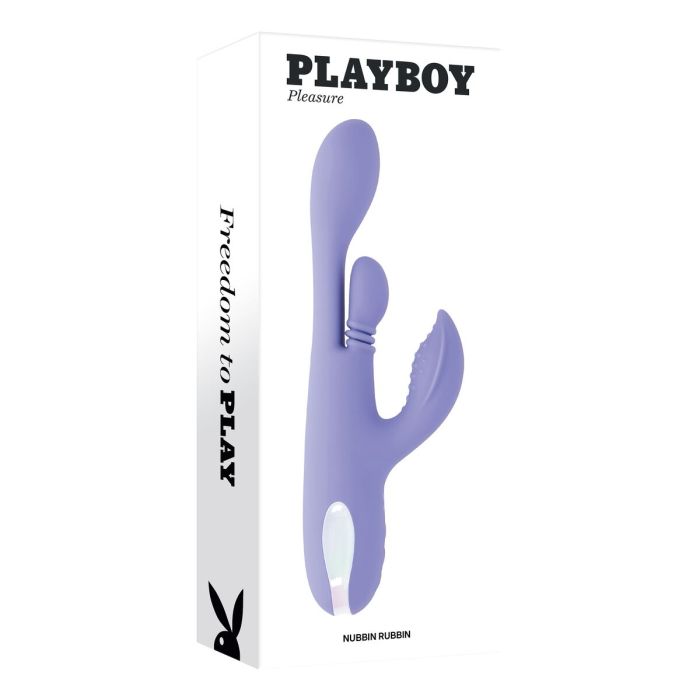 Vibration de Stimulation Double Evolved Playboy Violet Pourpre 1