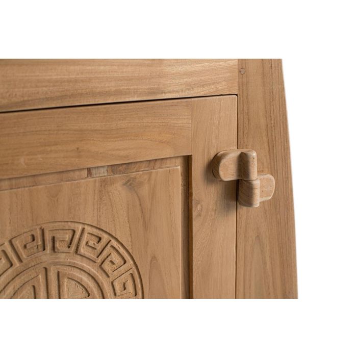 GINER Y COLOMER - Buffet Vitrine en Bois de Teca avec 4 Portes (2 Vitrées, 2 Bois) et Détails Artisanaux, Design Élégant pour Salon - Dimensions 186 x 109 x 42 cm 3 GINER Y COLOMER - Buffet Vitrine en Bois de Teca avec 4 Portes (2 Vitrées, 2 Bois) et Détails Artisanaux, Design Élégant pour Salon - Dimensions 186 x 109 x 42 cm 3