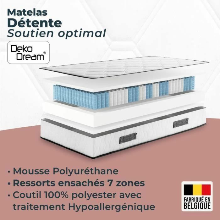 Matelas viscoélastique Somnis Beeding 90 x 200 cm 2 Matelas viscoélastique Somnis Beeding 90 x 200 cm 2