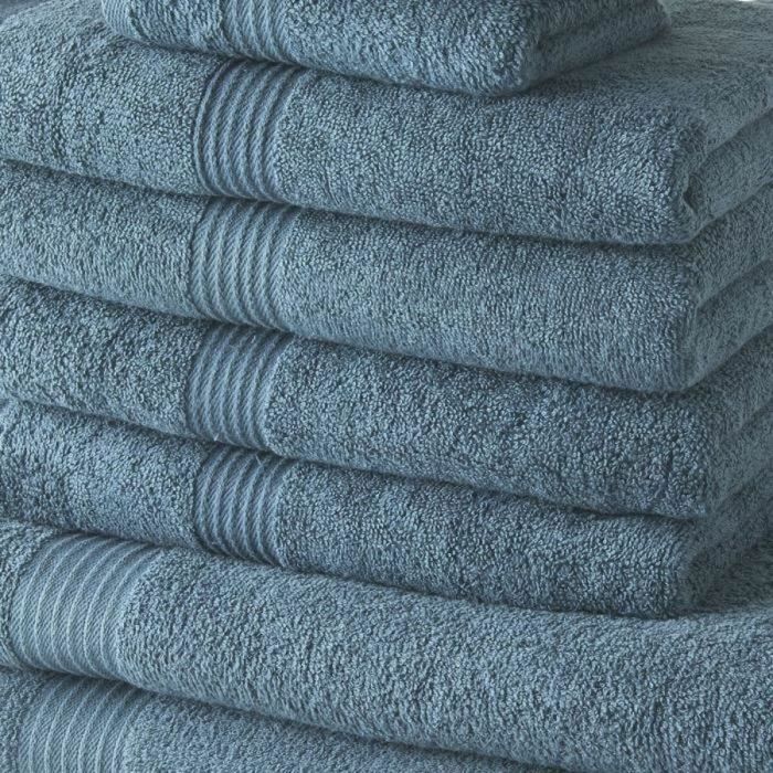 Ensemble de serviettes de toilette TODAY 10 Pièces Turquoise 1