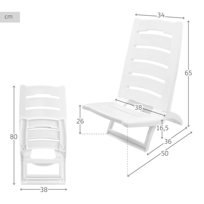 Chaise Pliante Aktive 38 x 65 x 36 cm (4 Unités) 9 Chaise Pliante Aktive 38 x 65 x 36 cm (4 Unités) 9