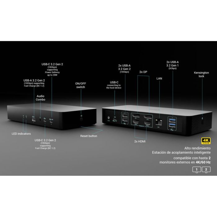 Station d'acceuil i-Tec CAINTGDUAL4KDOCPD 2