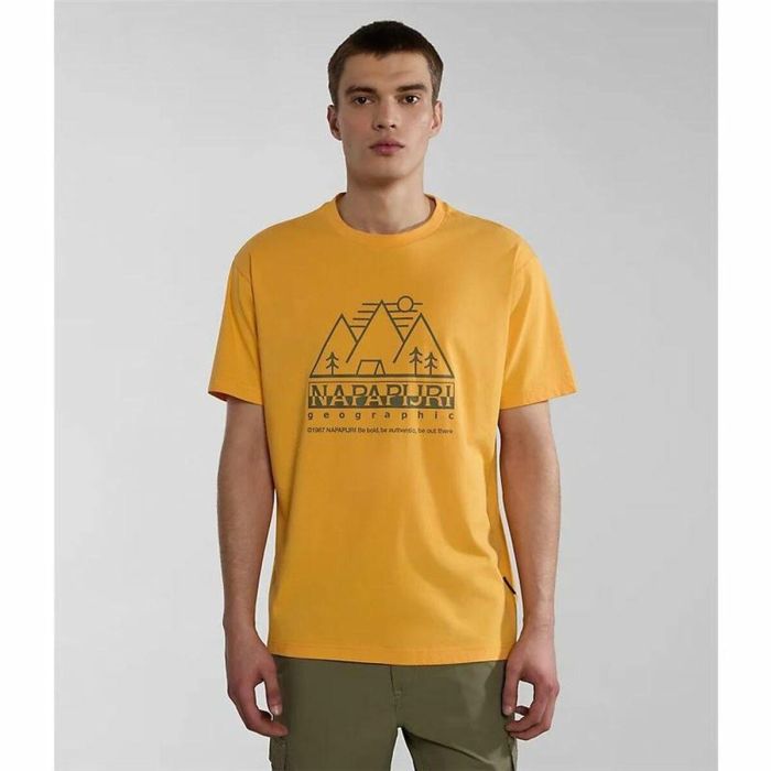 T-shirt à manches courtes homme Napapijri S-Faber Doré 4
