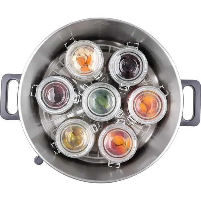 Sencor SPP 3200SS Stérilisateur électrique 27 litres 1800W, inox, conservation fruits et légumes, bocaux 1L, contrôle température 30-100°C