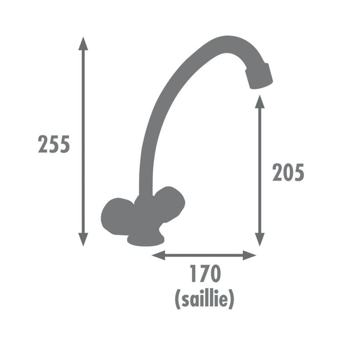 Robinet double poignée Edouard Rousseau KONFORT 2