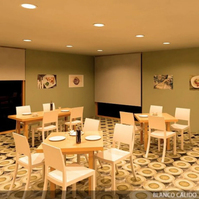 Plaque LED 18W 1800Lm 2700K Blanc Chaud Circulaire 40000H [HO-RDP13-18W-WW] 6