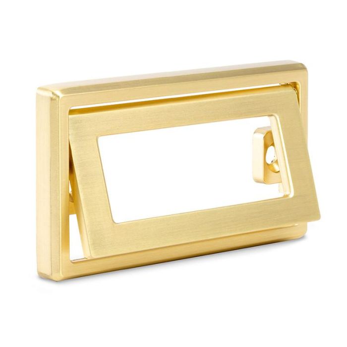 Tirador Zamak Modelo Nevara Acabado Latón Satinado Herrajes Alk 1