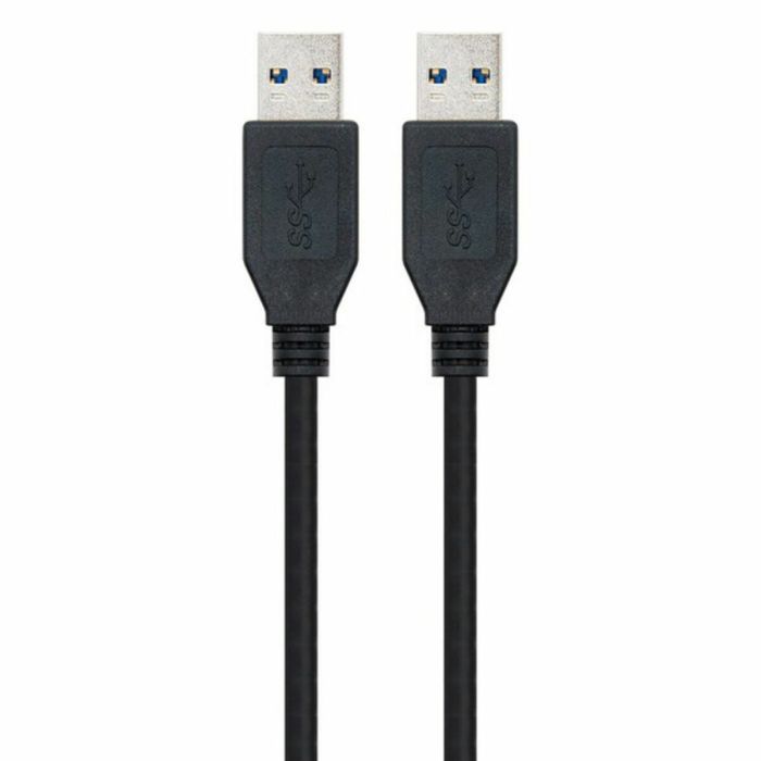 Câble USB 3.0 A vers USB A NANOCABLE 10.01.1002-BK Noir 2 m (1 Unité) 2