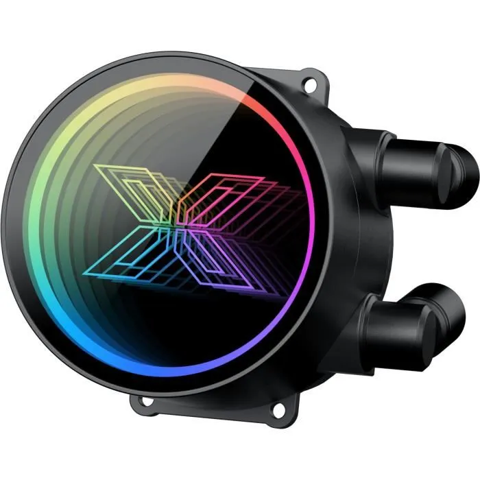 Xigmatek Fenix II 360 Watercooling AIO pour processeur, 3 ventilateurs 120 mm ARGB, compatible Intel LGA 1851/1700 et AMD AM5/AM4, Noir