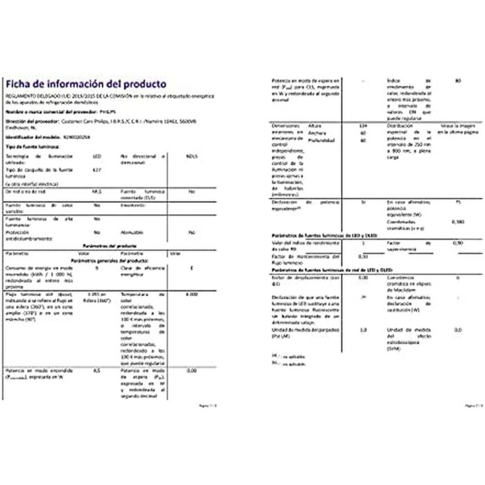 Lampe LED Philips 75 W E A++ (4000 K) 7