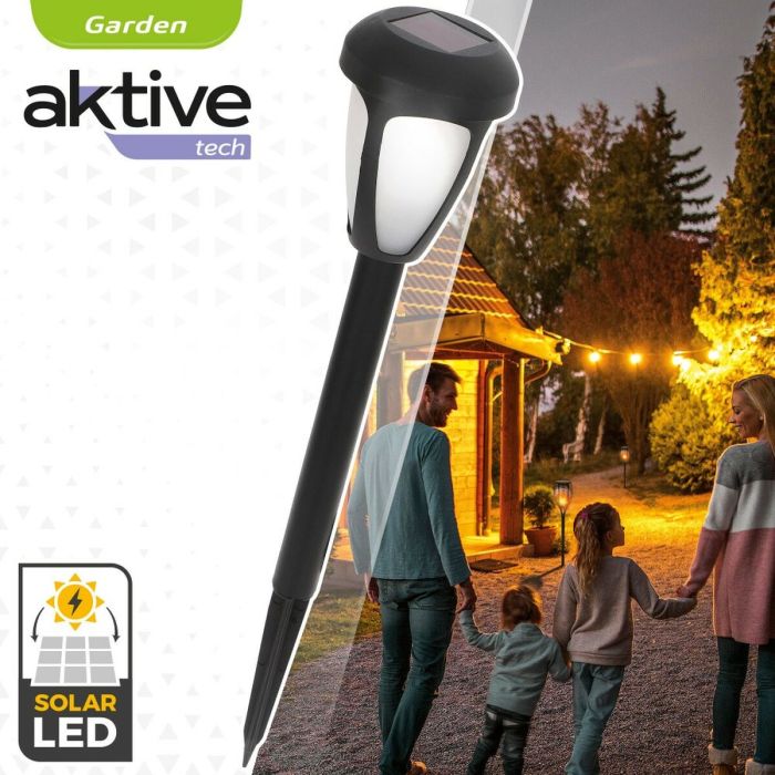 Set de bornes de jardin solaires Aktive 12 Pièces Plastique 7 x 37 x 7 cm (24 Unités) 2