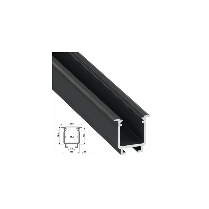 Profil Aluminium Tipo W 2,02M 2