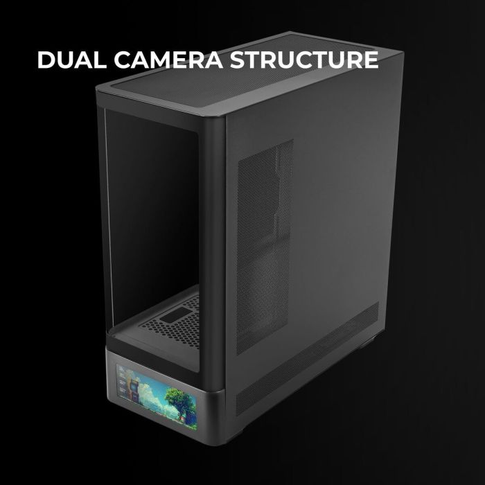 Boîtier ATX semi-tour Mars Gaming MCLCDPRO Noir 2 Boîtier ATX semi-tour Mars Gaming MCLCDPRO Noir 2