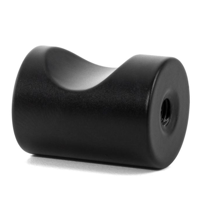 Pomo Acero Inoxidable Gusta Ø20 Negro Mate Herrajes Alk 1