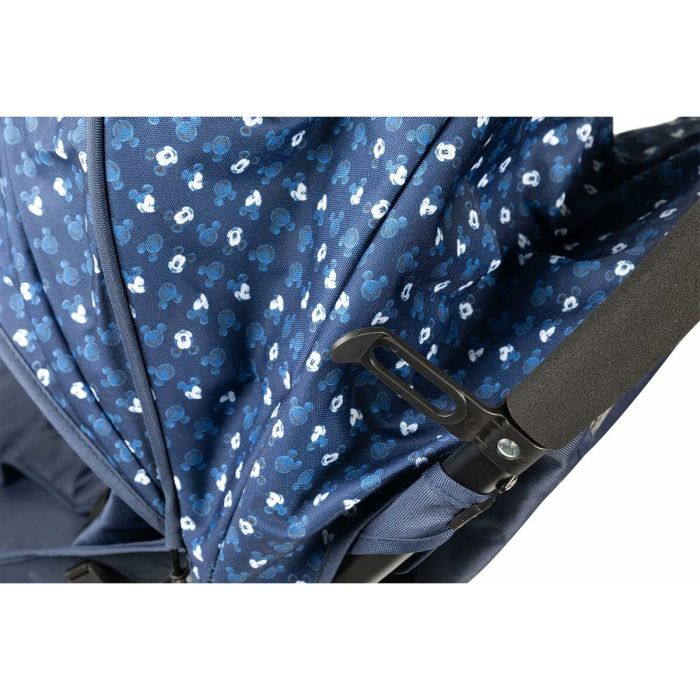 Poussette pour bébé Mickey Mouse CZ10395 Bleu Pliable 1