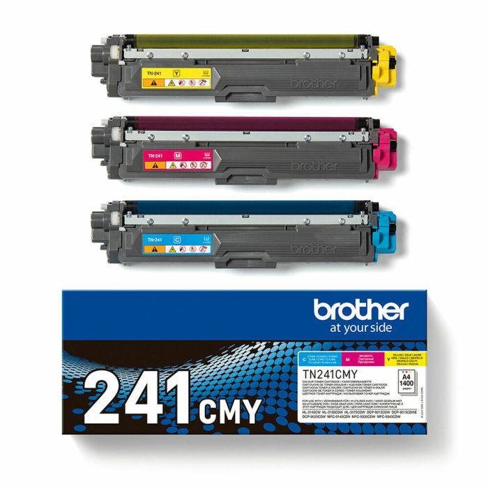 Cartouche d'encre originale Brother TN241CMY Jaune Cyan Magenta 1 Cartouche d'encre originale Brother TN241CMY Jaune Cyan Magenta 1