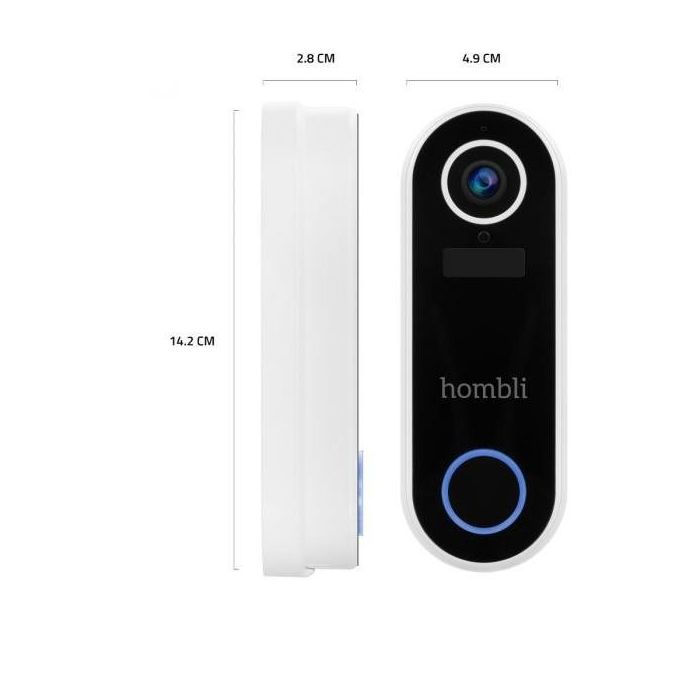 Hombli smarte Türklingel 2 (weiß) + Gong 6