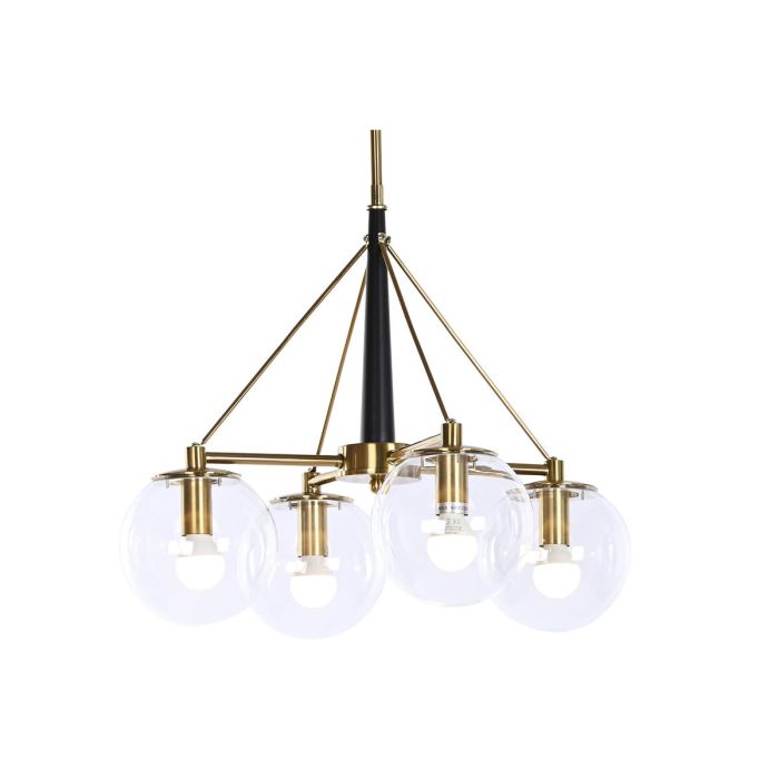 Suspension DKD Home Decor 50 x 50 x 144 cm Verre Doré Métal 50 W 1