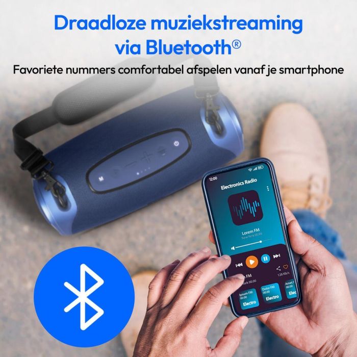 Haut-parleurs bluetooth portables Medion 50077078 Bleu 4 W 50 W 1 Haut-parleurs bluetooth portables Medion 50077078 Bleu 4 W 50 W 1
