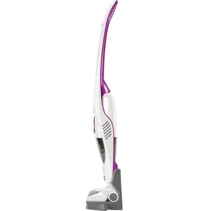 Sencor SVC 7814VT Aspirateur balai sans fil 2-en-1, 110 W, filtre HEPA, batterie 35 min, 0.5 L, blanc/violet