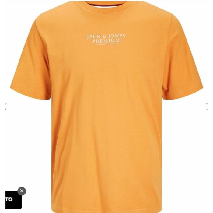 T-shirt à manches courtes homme Jack & Jones JPRBLUARCHIE SS TEE 12217167 Orange 1