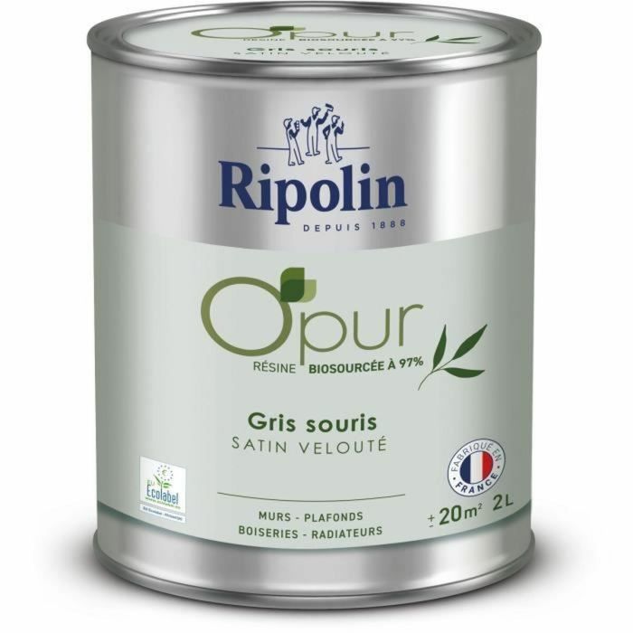 Peinture d'Apprêt Ripolin Gris Satiné 2 L