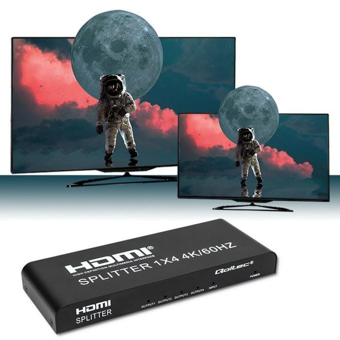 Switch HDMI Qoltec 51799 Noir