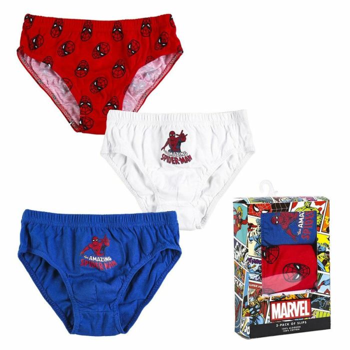 Lot de slips Spider-Man 3 Unités Multicouleur 0 Lot de slips Spider-Man 3 Unités Multicouleur 0