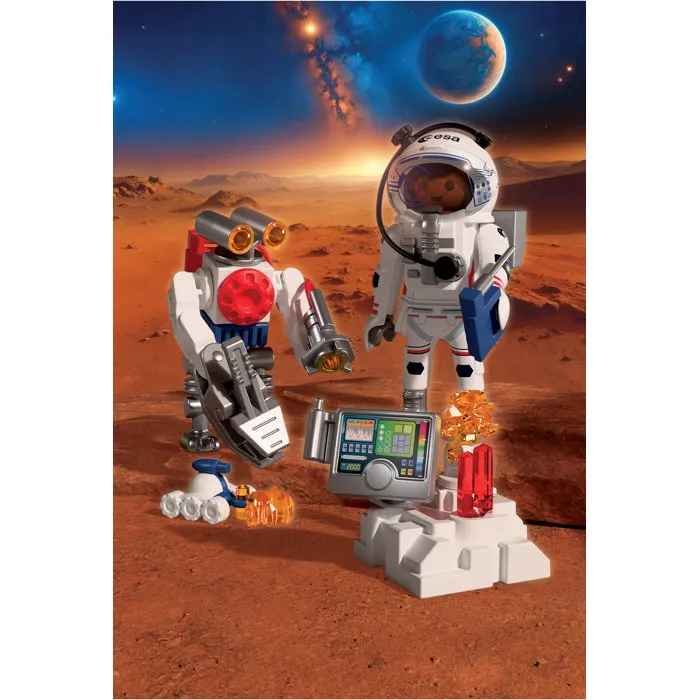 Playmobil 72014 Figurine Astronaute de l'ESA avec Robot Jouet, Thème Espace, 42 Pièces, pour Enfants Dès 4 Ans Playmobil 72014 Figurine Astronaute de l'ESA avec Robot Jouet, Thème Espace, 42 Pièces, pour Enfants Dès 4 Ans