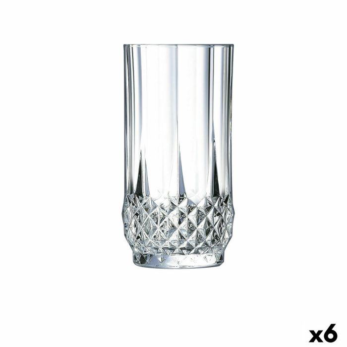 Verre Cristal d’Arques Paris Longchamp Transparent verre (28 cl) (Pack 6x) 2