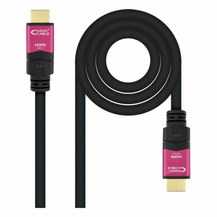 Câble HDMI NANOCABLE 10.15.3715 4K HDR 15 m Noir 0 Câble HDMI NANOCABLE 10.15.3715 4K HDR 15 m Noir 0