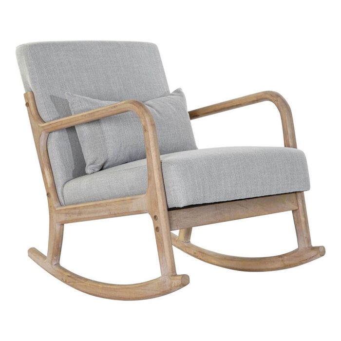 Fauteuil à Bascule DKD Home Decor Gris Naturel Gris clair Lin Bois d'hévéa 66 x 88 x 78 cm 0 Fauteuil à Bascule DKD Home Decor Gris Naturel Gris clair Lin Bois d'hévéa 66 x 88 x 78 cm 0