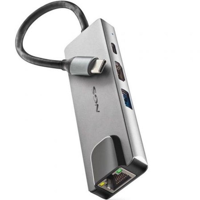 Hub USB NGS WonderDock Supra Gris 0 Hub USB NGS WonderDock Supra Gris 0