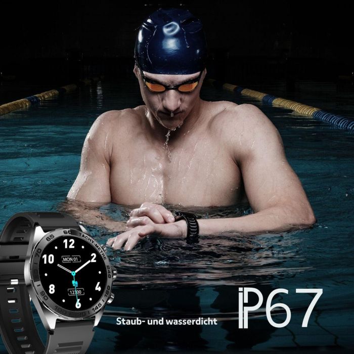 Montre intelligente beafon WATCH 501 1,43" Acier Noir mat 4 Montre intelligente beafon WATCH 501 1,43" Acier Noir mat 4