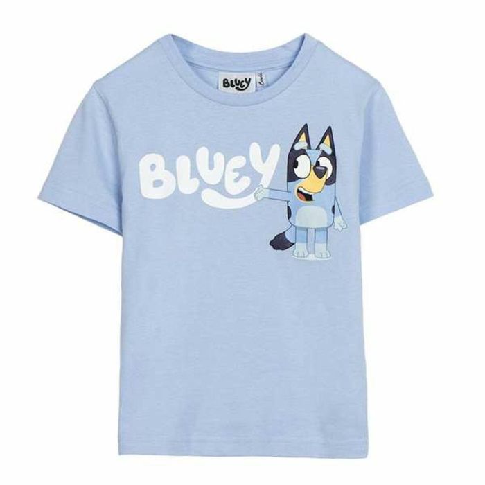 T-shirt à manches courtes enfant Bluey Bleu clair 0 T-shirt à manches courtes enfant Bluey Bleu clair 0