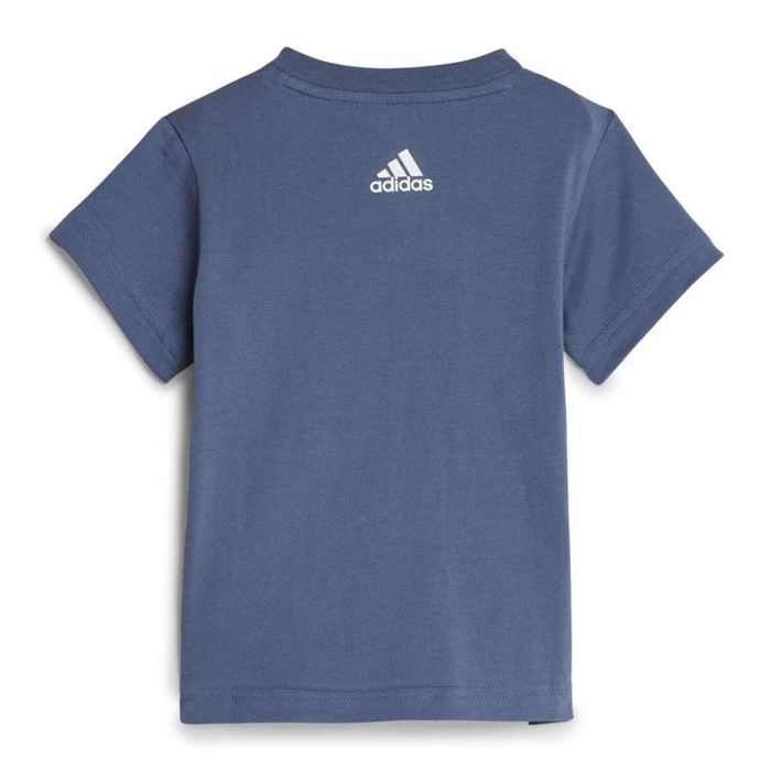 Ensemble de Sport pour Bébé Adidas I Lin Co Set Infantil Bleu Gris 11