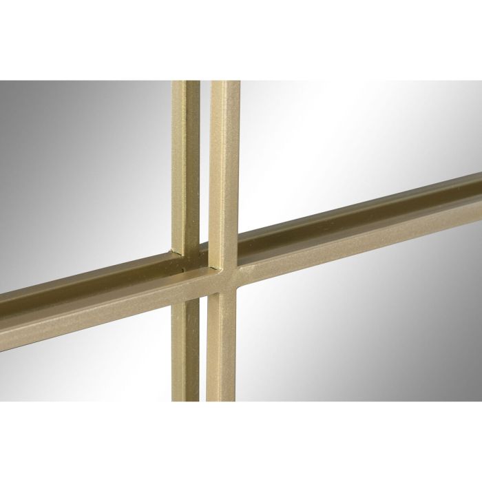 Miroir mural Home ESPRIT Doré Fenêtre 122 x 1 x 122 cm 2