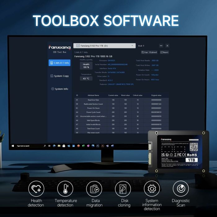 Disque dur Crucial CT4000P310SSD8 4 TB SSD 2