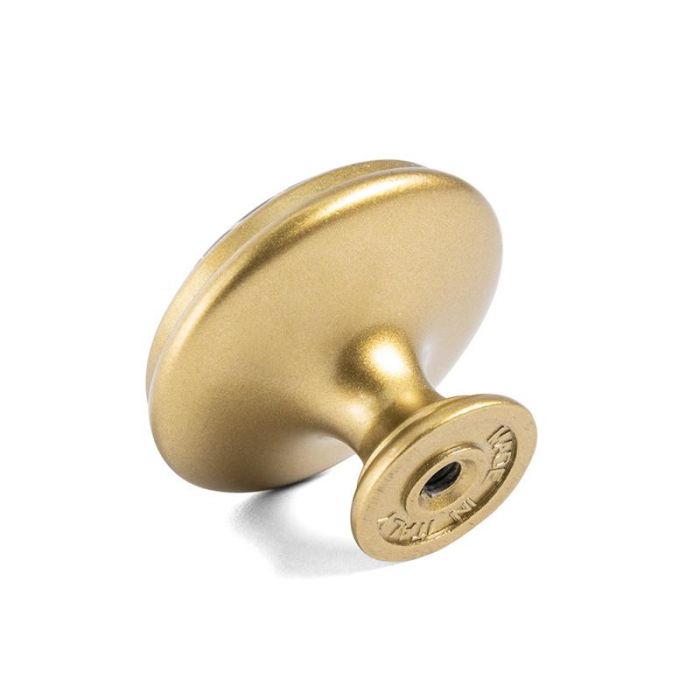 Pomo Y Tirador Modelo Sarka Zamak/Porcelana Acabado Oro Acabado Oro Distancia 0Mm-1 Agujero Giusti 2