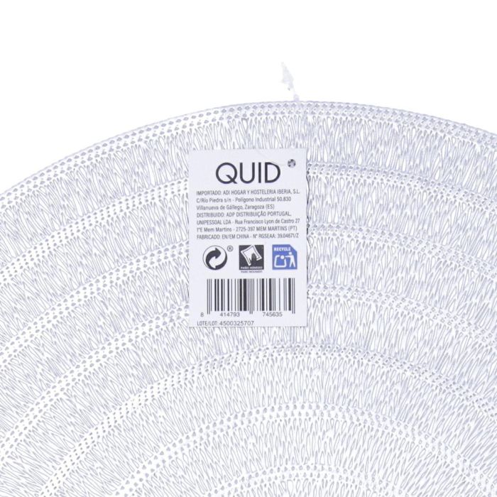 Mantel Individual Polipropileno Habitat Quid 38 cm (12 Unidades) 6 Mantel Individual Polipropileno Habitat Quid 38 cm (12 Unidades) 6