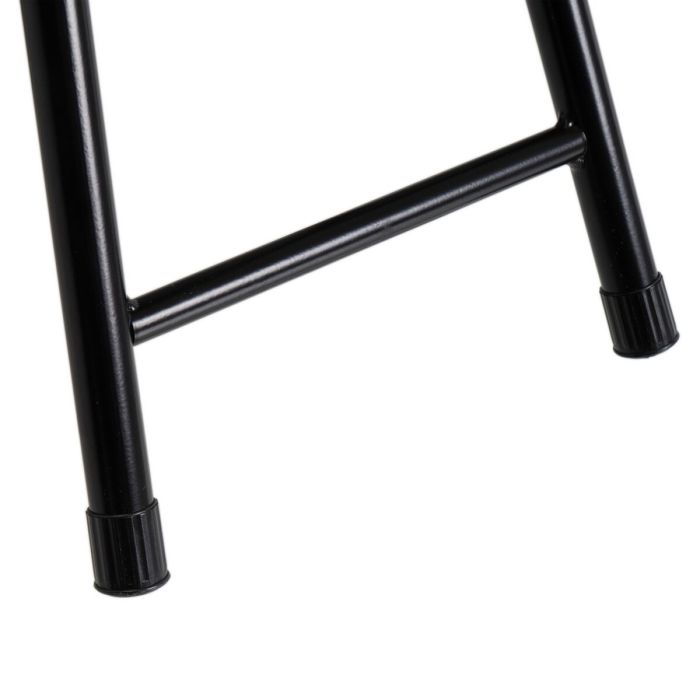Tabouret Noir Polyuréthane PVC Fer 30 x 30 x 45 cm 3