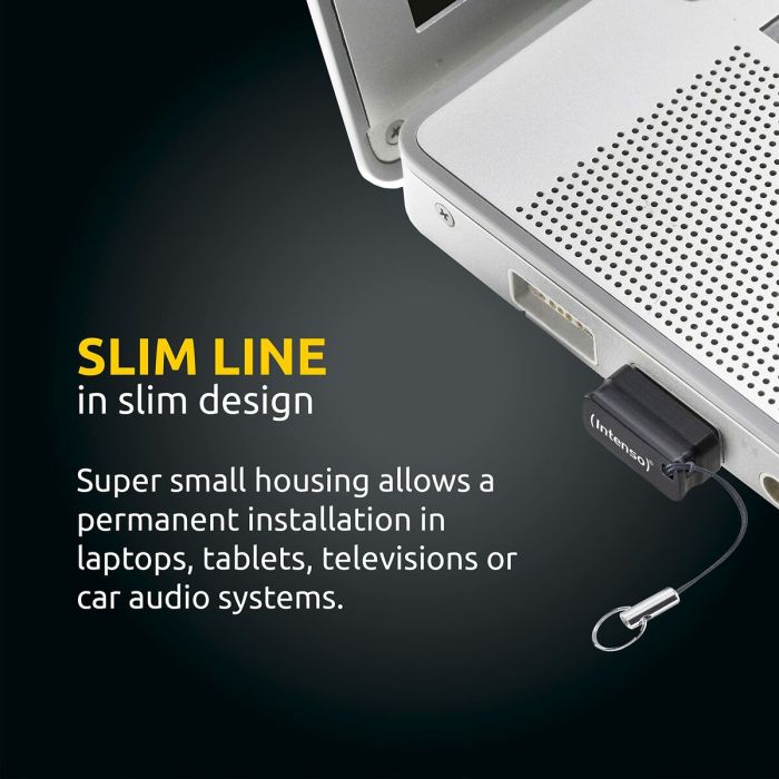 Clé USB INTENSO Slim Line 64 GB Noir 7 Clé USB INTENSO Slim Line 64 GB Noir 7