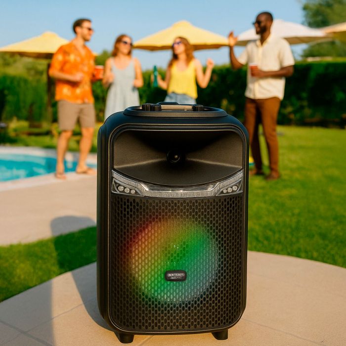 Enceinte avec Microphone Karaoké Bontempi Plastique 27 x 40 x 25 cm (2 Unités) 5