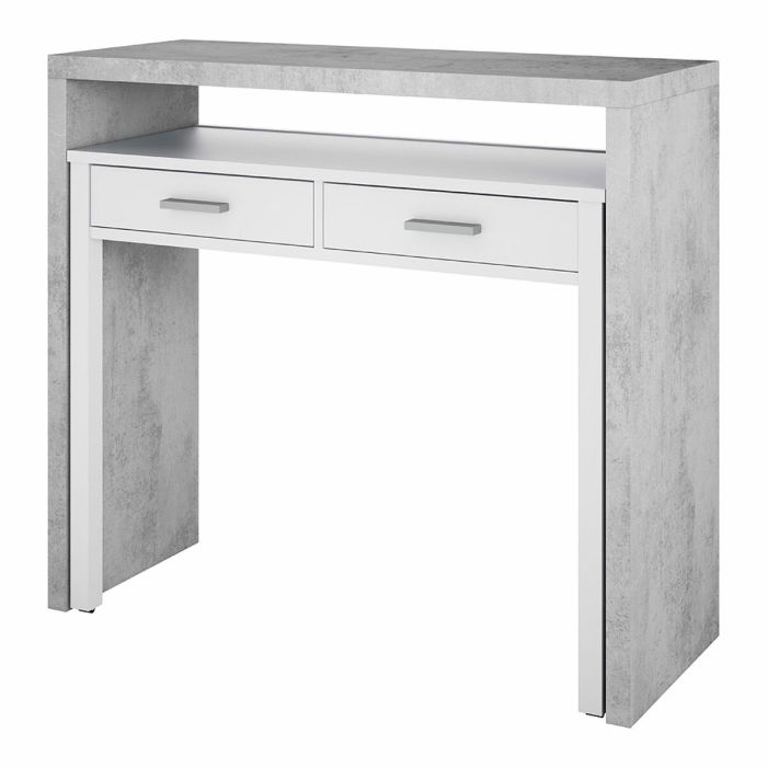 Bureau Forés Blanc 98,5 X 36 X 87,5 CM Métal MDF